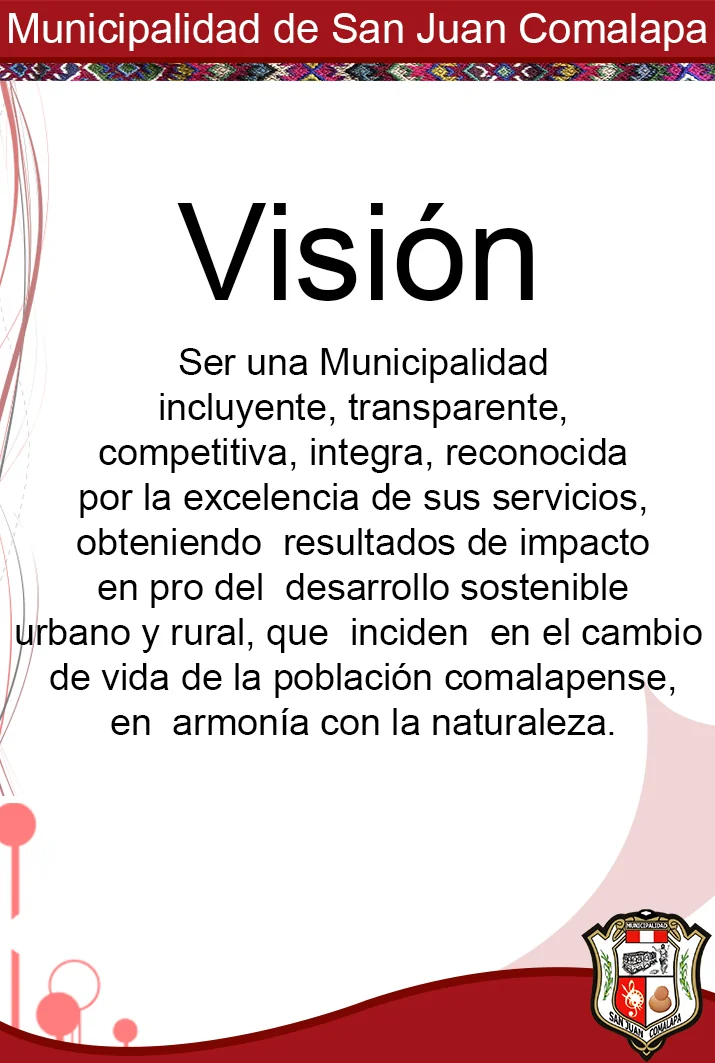 Visión - Municipalidad de San Juan Comalapa